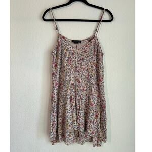 Sanctuary Spring Ahead Above Knee Floral Adjustable Straps Dress Size Small